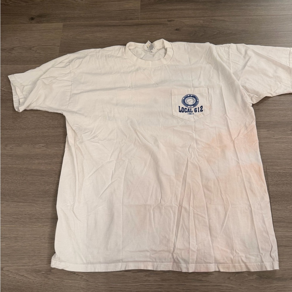 White Pocket work T-Shirt - Classic Men's Tee